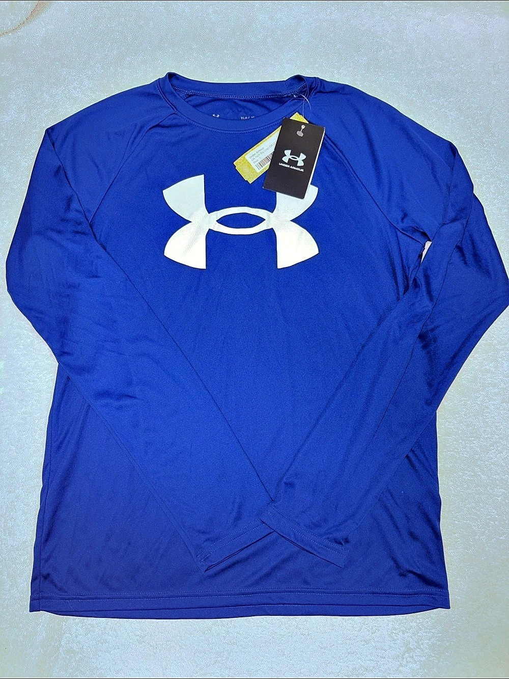Under Armour Big Logo Long-Sleeve T-Shirt Boys large nwt lot of 3